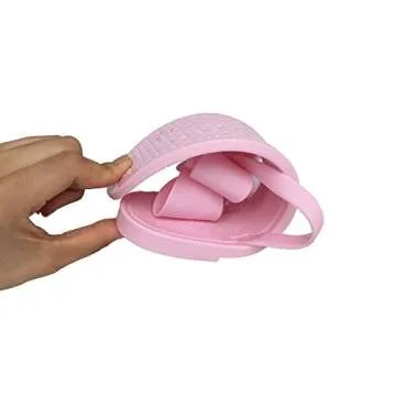 Mtzyoa Women Flip Flops Bow Flat Sandals Summer Pink Size 10 Beach Jelly Cute Ladies Waterproof Rain Casual Sandals