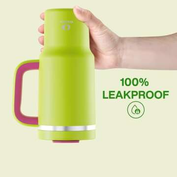 ENCOOL 32 oz Insulated Tumbler with Handle - Ideal Travel Cup