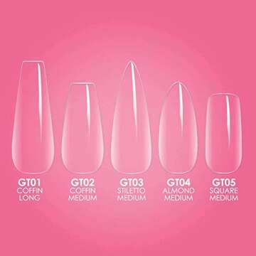 Kiara Sky Gelly Tips Soak Off (Long Coffin)