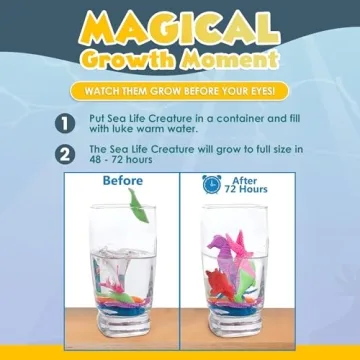 IPIDIPI Water Growing Sea Creature Toys for Kids
