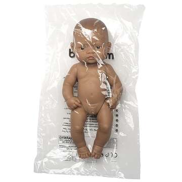 Miniland Doll 12 5/8'' Hipanic Girl (Polybag) - Made in Spain, Anatomically Correct, Quality, Inclusion