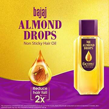 Bajaj Almond Drops Hair Oil - 475 ML (16.91 Floz.)