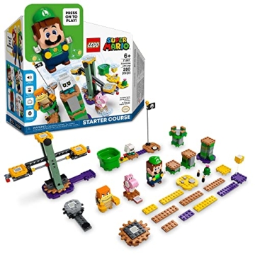 LEGO Super Mario Adventures with Luigi Starter Course Toy for Kids, Interactive Figure and Buildable...