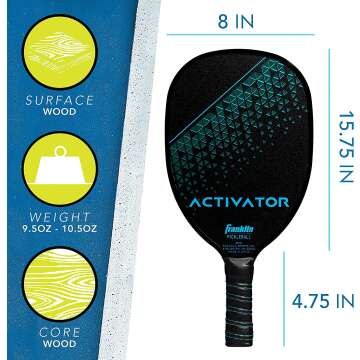 Franklin Sports Pickleball Paddle for All Skill Levels