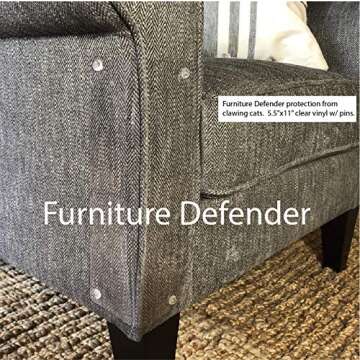 Furniture Defender Cat Scratch Deterrent No-Adhesive Guards