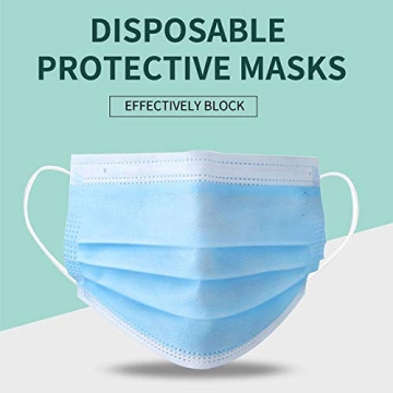 100 Pack Disposable Face Masks - 3 Layer Safety