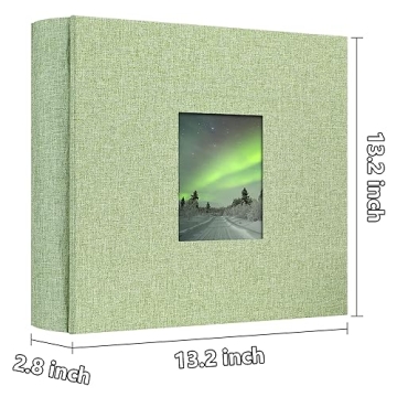 Yopih Linen Photo Album Holds 1000 4x6 Pictures Acid-Free