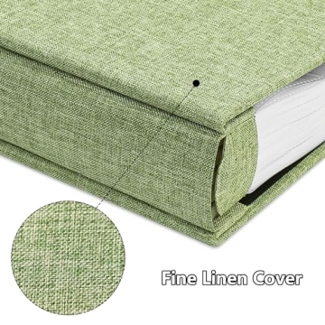 Yopih Linen Photo Album Holds 1000 4x6 Pictures Acid-Free