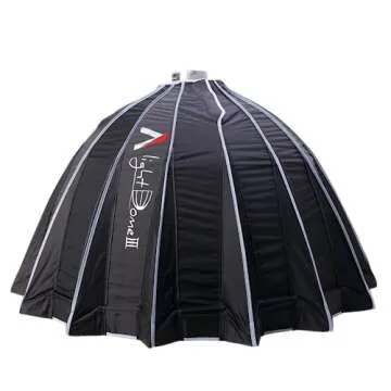 Aputure Light Dome III Studio Reflector Softbox with All-New Quick-Folding Design Bowens Mount with Diffuser Honeycomb Grid Gel Holder Carry Bag- 3ft (90cm) Quick-Setup Softbox