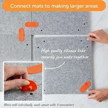 Oliso Multi-Mat Felt Pressing pad - 100% New Zealand Wool, Ideal for Quilting and Sewing - 14”x 14” ½” Thick [Packaging May Vary]