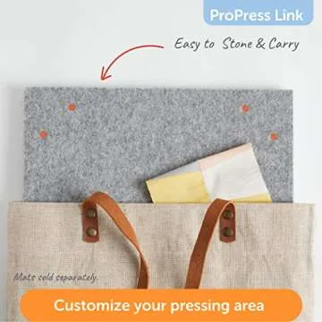 Oliso Multi-Mat Felt Pressing pad - 100% New Zealand Wool, Ideal for Quilting and Sewing - 14”x 14” ½” Thick [Packaging May Vary]