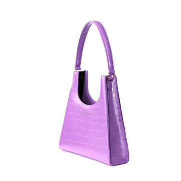 Ari & Aries Vegan Leather Shoulder Bag with Silk Scarf