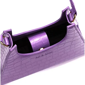 Ari & Aries Vegan Leather Shoulder Bag with Silk Scarf