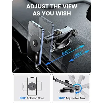 Top eSamcore Retractable Car Mount for MagSafe Case