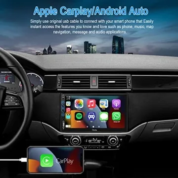 Hieha Car Stereo with Apple CarPlay and Android Auto