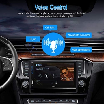 Hieha Car Stereo with Apple CarPlay and Android Auto