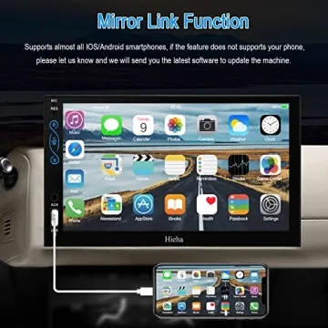 Hieha Car Stereo with Apple CarPlay and Android Auto
