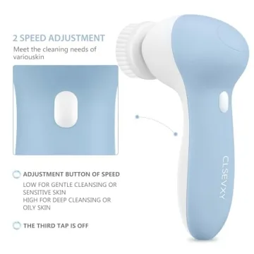 Rechargeable Spin Brush Set with Exfoliating Heads