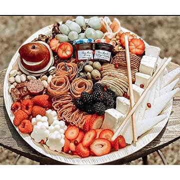 Eco-Friendly Charity Leaf Palm Leaf Plates - 10 Pack