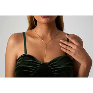 Kyerlyn 14K Gold Plated Y Lariat Necklace for Women