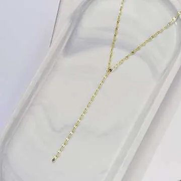 Kyerlyn 14K Gold Plated Y Lariat Necklace for Women