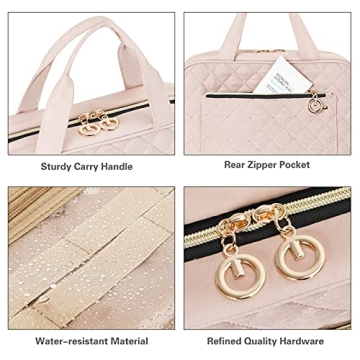 BELLSPIN Toiletry Bag with Hanging Hook for Stylish Travel