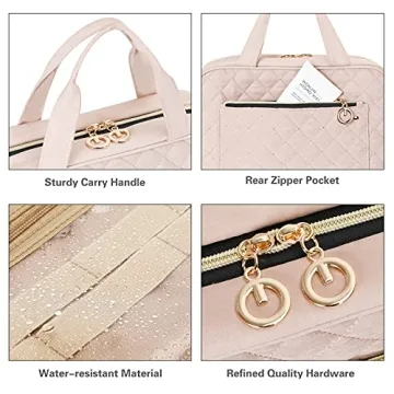 BELLSPIN Toiletry Bag with Hanging Hook for Stylish Travel