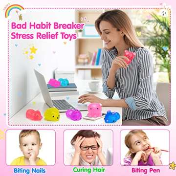 OCATO 40Pcs Mochi Squishys Toys Mini Squishies 2nd Generation Glitter Animal Squishies Party Favors for Kids Adults Stress Relief Toy Treasure Box Prize Classroom Valentine Prizes Easter Egg Fillers