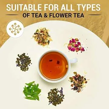 Elegant Glass Tea Infuser with Wooden Spoon