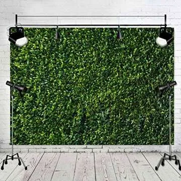 Art Studio Green Leaves Photography Backdrops Spring Nature Safari Party Decoration Outdoorsy Newbor...
