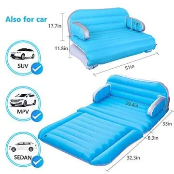 QDH SUV Air Mattress Portable Inflatable Mattress Couch