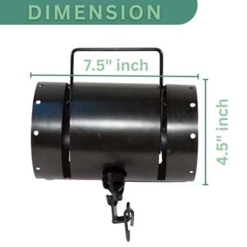 Shorty Tube Squirrel Trap –Compact Spring-Loaded Rodent Trap by Wildlife Control Supplies –Safe and Effective Pest Control for Commercial and Residential Use –Great for Backyards, Patios, and Gardens