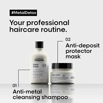 L'Oreal Metal Detox Shampoo & Mask Set - Sulfate-Free, Prevents Damage and Prolongs Color For All Hair Types