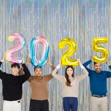 Melsan Foil Fringe Curtains for Vibrant Party Decor