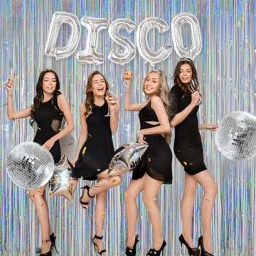 Melsan Foil Fringe Curtains for Vibrant Party Decor