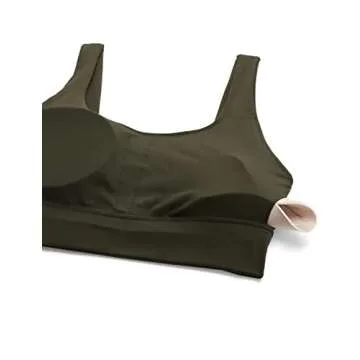 CRZ YOGA Butterluxe Women's Sports Bra in Olive Green
