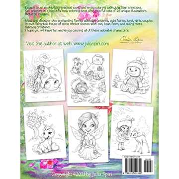 An Enchanting World: Coloring Book for Adults. Color up a adorable unicorns, cute fairies, lovely gi...