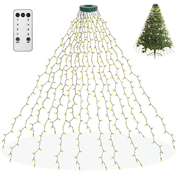 aneeway Christmas Tree Lights - 400 LED with Remote Control & 8 Lighting Modes