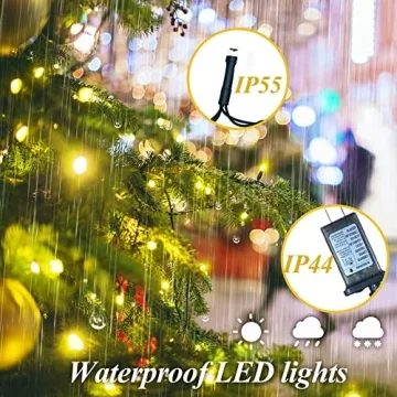 aneeway 400 LED Christmas Lights with 8 Modes