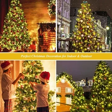 aneeway 400 LED Christmas Lights with 8 Modes