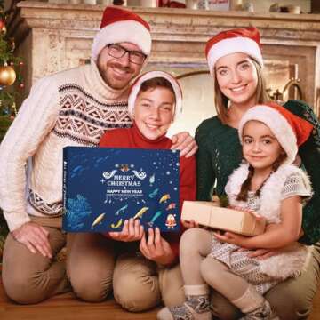 Fishing Lure Advent Calendar 2024 24 Days of Fishing Bait Christmas Advent Calendar 2024 Fishing Gift for Fishermen Adult Teen Boys Mystery Tackle Box Surprise Countdown