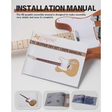 Leo Jaymz DIY TL Style Electric Guitar Kit With Mahogany Body