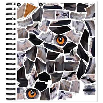 Brain Games - Sticker by Number: Animals - 2 Books in 1 (42 Images to Sticker)