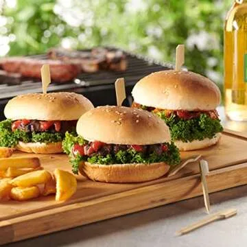 GUSTO 100 Pack Bamboo Skewers for Appetizers and Cocktails