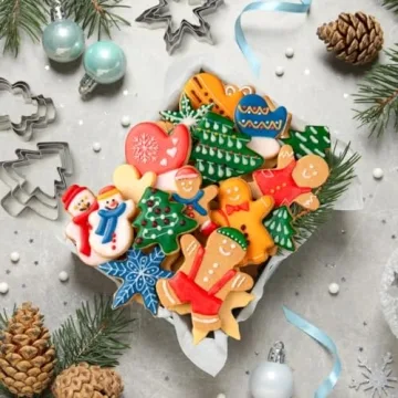 18-Piece Christmas Cookie Cutter Set for Festive Baking