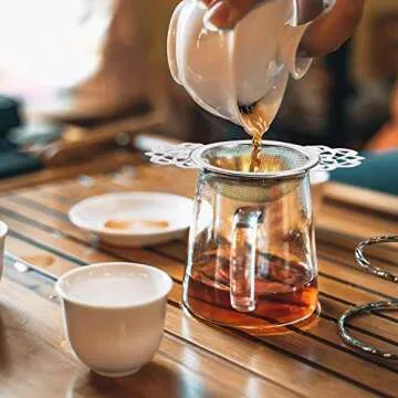 Elegant Hotop Empress Tea Strainers for Loose Leaf Tea