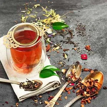 Elegant Hotop Empress Tea Strainers for Loose Leaf Tea