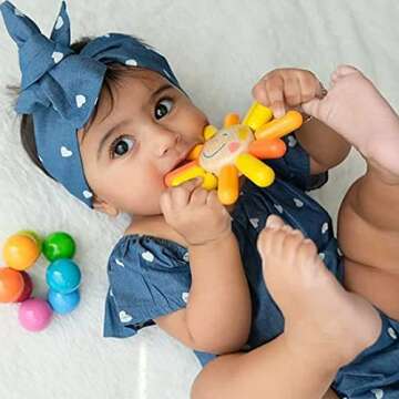 HABA Sunni Wooden Grasping Toy Sunshine Teether