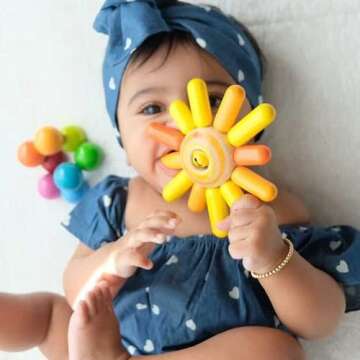 HABA Sunni Wooden Grasping Toy Sunshine Teether