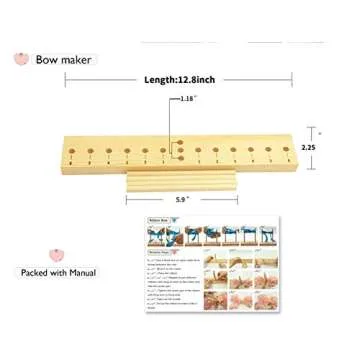 WITBASS Extended Bow Maker for Ribbon with Digital Sign, Bow Making Tool for Ribbon Crafts DIY Decoration for Christmas,Valentine's Day,Easter，Holiday Bow/Wreaths